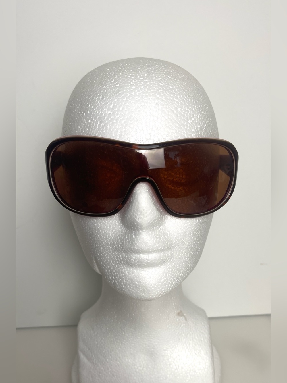 Vintage Y2K Lilly Pulitzer Jacqui Handmade POLARIZED Shield Havana Sunglasses